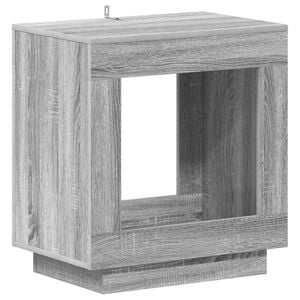 vidaXL Side Table Grey Sonoma 60 x 40 x 65 cm Engineered Wood