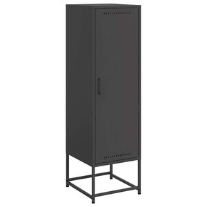 vidaXL Highboard Black 36x39x123 cm Steel
