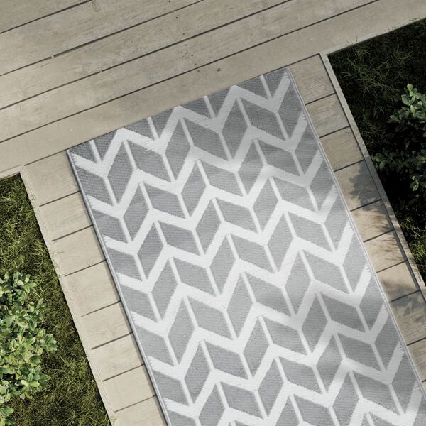 vidaXL Outdoor Carpet ARAKIL Grey 80x250 cm PP