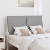 vidaXL Upholstered Headboard Light Grey 120 cm Solid Pine Wood