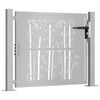 vidaXL Garden Gate 100x75 cm Corten Steel Bamboo Design