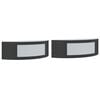 vidaXL Outdoor Wall Lights 2pcs Black Stainless Steel