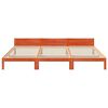 vidaXL Family Bed Frame No Mattress Wax Brown 270x200 cm Solid Wood Pine