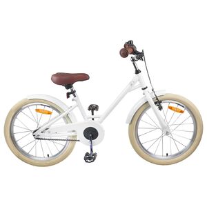 vidaXL Kids Bike 20'' for 6-11 Years Old White