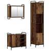 vidaXL Bathroom Cabinet Set 3 pcs Old Wood 40 x 36 x 181 cm