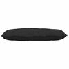 vidaXL Back Pillow Black 100 x 50 cm Microfibre Fabric