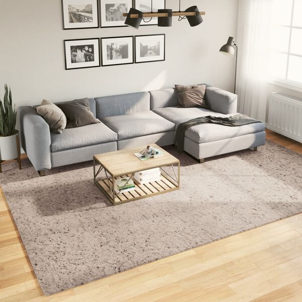 vidaXL Shaggy Rug PAMPLONA High Pile Modern Beige 240x340 cm