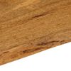 vidaXL Table Top 120x60x3.8 cm Live Edge Solid Wood Mango