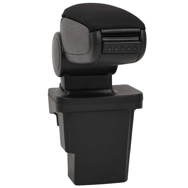 vidaXL Car Armrest Black 17x32x(37-53) cm ABS