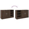 vidaXL Sink Cabinet Brown Oak 90x29x55 cm Engineered Wood