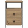 vidaXL Bedside Cabinets 2 pcs Artisan Oak 34x35.5x50 cm Engineered Wood