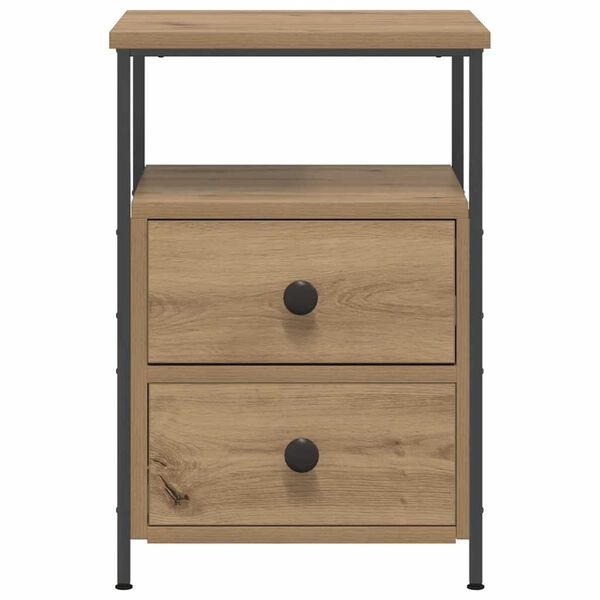 vidaXL Bedside Cabinets 2 pcs Artisan Oak 34x35.5x50 cm Engineered Wood