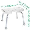 RIDDER Bathroom Stool White 150 kg A0050501