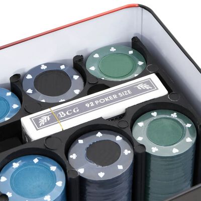 vidaXL Poker Chip Set 200 pcs 4 g
