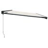 vidaXL Retractable Awning Cream 5x3 m Fabric and Aluminium