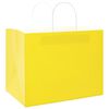 vidaXL Paper Bags 250 pcs with Handles Yellow 32x22x24 cm