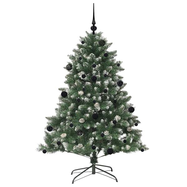 vidaXL Artificial Christmas Tree with 150 LEDs with Stand Green 150 cm