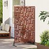 vidaXL Privacy Screen Grey 100 x 50 x 180 cm Weathering Steel