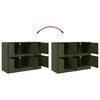 vidaXL Sideboard Olive Green 99x39x73 cm Steel
