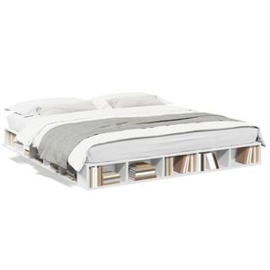 vidaXL Bed Frame without Mattress White 180x200 cm