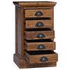 vidaXL Chest of Drawers Brown 35 x 30 x 60 cm Solid Teak Wood