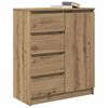 vidaXL Sideboard with Drawers Artisan Oak 71x35x84 cm Engineered Wood