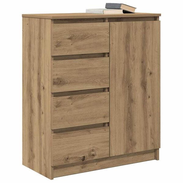 vidaXL Sideboard with Drawers Artisan Oak 71x35x84 cm Engineered Wood