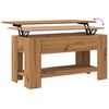 vidaXL Coffee Table Artisan Oak 101x49x52 cm Engineered Wood