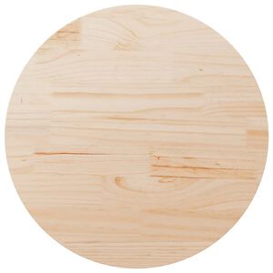 vidaXL Table Top &Oslash;90x2.5 cm Solid Wood Pine