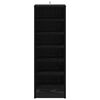 vidaXL Shoe Cabinet Black Oak 32 x 35 x 90 cm Engineered Wood