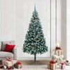 vidaXL Artificial Christmas Tree with 300 LEDs with Stand Green 210 cm