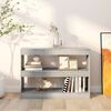 vidaXL Book Cabinet/Room Divider Grey Sonoma 100x30x72 cm