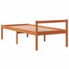 vidaXL Senior Bed without Mattress Wax Brown 75x190 cm Small Single Solid Wood Pine