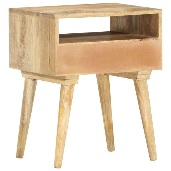 vidaXL Bedside Cabinet 40x35x50 cm Solid Mango Wood