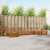 vidaXL Sofa Sets 7 pcs Natural Solid Acacia Wood