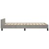 vidaXL Bed Frame without Mattress Light Grey 90x190cm Single Velvet