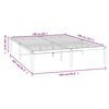 vidaXL Metal Bed Frame without Mattress White 160x200cm