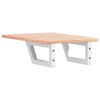 vidaXL Basin Shelf Wall Mounted Steel and Solid Wood Oak
