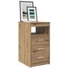 vidaXL Drawer Cabinet Artisan Oak 40x50x76 cm Engineered Wood