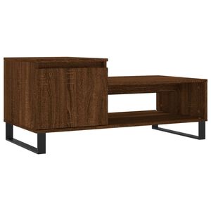 vidaXL Coffee Table Brown Oak 100x50x45 cm Engineered Wood