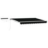 vidaXL Electric Retractable Awning Black 3 x 2.5 m
