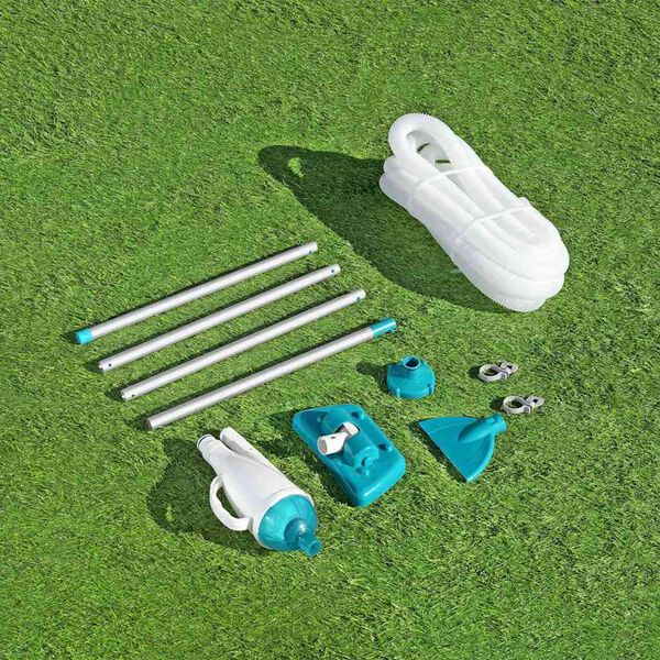 Best Way Pool Vacuum Cleaner Blue and White 224 x 3 x 3 cm Plastic