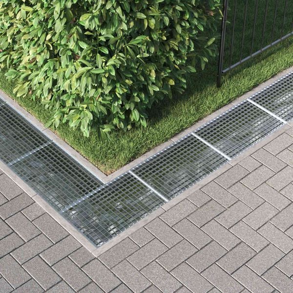 vidaXL Grating Silver 60 x 40 x 2 cm Hot-Dip Galvanised Steel