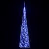 vidaXL Acrylic Decorative LED Light Cone Blue 90 cm