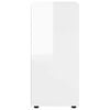 vidaXL Storage Cabinet High Gloss White 40 x 48 x 105 cm