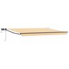vidaXL Manual Retractable Awning with LEDs 5 x 3 m