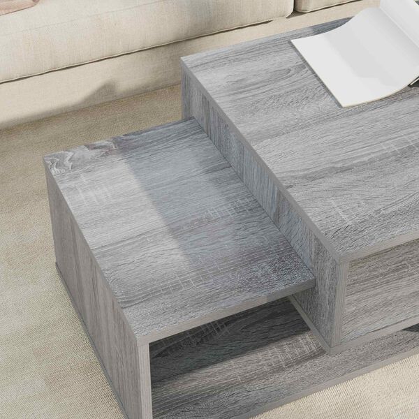 vidaXL Coffee Table Grey Sonoma 105 x 50 x 32.5 cm Engineered Wood