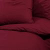 vidaXL Duvet Cover Set Bordeaux 200x200 cm Light-weight Microfiber