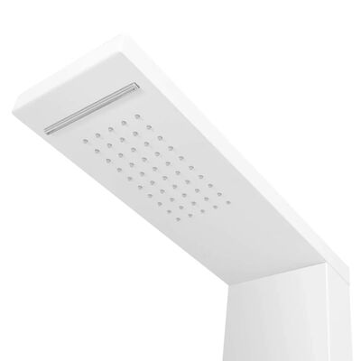 vidaXL Shower Panel System Aluminium Matte White