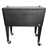 AXI Retro Cooler Wicker Look 76 L Black